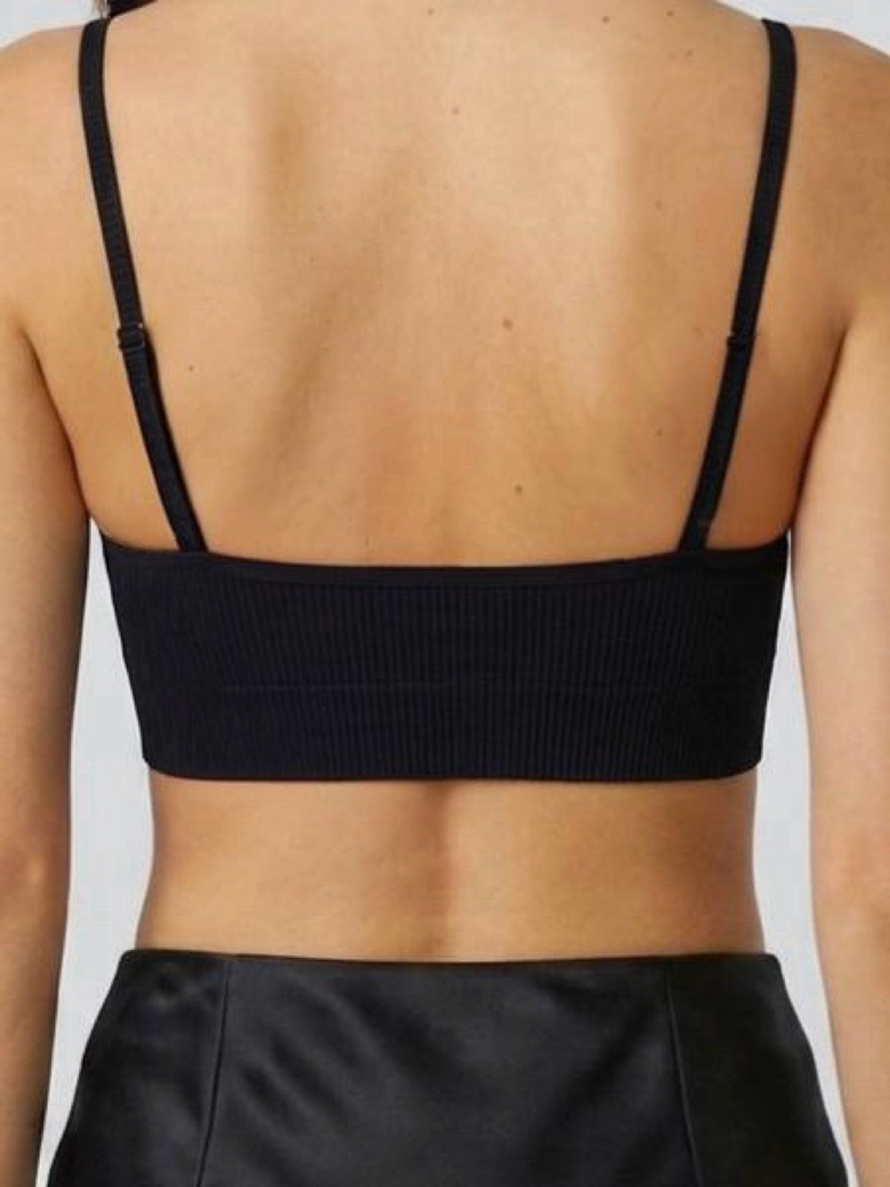 Johnathan Simkhai Black Rikki Bralette Size XS Rib Knit NWT - Picture 3 of 8